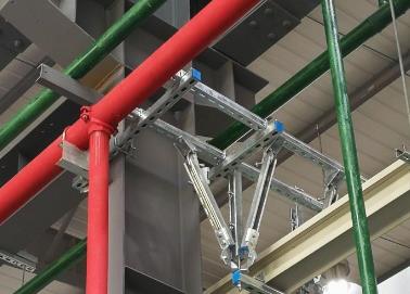 原阳该抗震支架的整体式支吊架结构协调性好